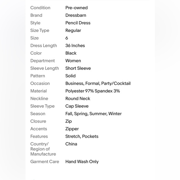 dress-barn Women’s little black sleeveless dress size 6. - Picture 16 of 16